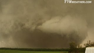 EXTREME upclose HD footage of violent milewide tornado northwest of Salina KS [upl. by Hendrickson]