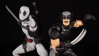 Medicom Toy Mafex XForce Deadpool and Wolverine Action Figure Review [upl. by Cost]