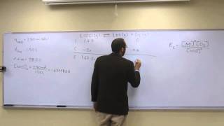 Calculate Equilibrium Constant From Amount Dissociated 004 [upl. by Amalbergas]