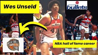 Wes Unseld NBA hall of fame career highlights [upl. by Oramug]