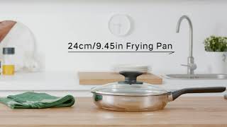 Tupperware  Universal Cookware 24cm94in Frying Pan with Coating [upl. by Ratep71]