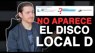 ¿Disco Local D NO APARECE en Windows 10 Resuelto con 5 Soluciones [upl. by Anomor109]