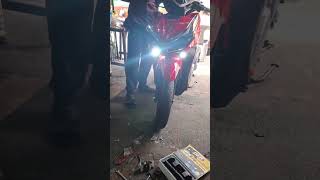 Euro Model T 150cc Driving light installation [upl. by Oilime]