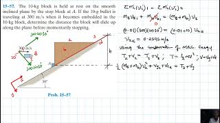 15–57 Kinetics of a Particle Impulse and Momentum Chapter 15 Hibbeler Dynamics Benam Academy [upl. by Sascha]