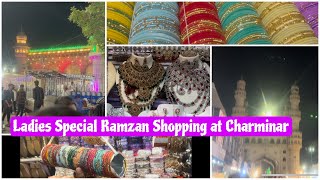 Shopping Around Charminar in 4K  Ramzan ki Raunaq streetshopping viral trendingvideo charminar [upl. by Jereld]