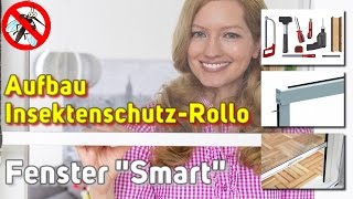 FliegengitterRollo für Fenster SMART  Montage Video [upl. by Buttaro456]