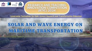 RTIC 2024  SOLAR AND WAVE ENERGY ON MARITIME TRANSPORTATION [upl. by Isaac44]