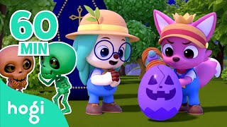 🎃 Old MacDonald Had Spooky Eggs and More｜Halloween Songs for Kids｜Hogi Halloween｜Hogi Pinkfong [upl. by Adarbil]