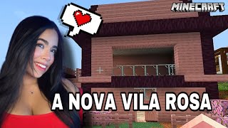 FINALIZEI MINHA CASA ROSA NO MINECRAFT [upl. by Silvan128]