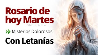 Rosario del Día Martes 9 Abril 2024 ➤ Con Letanías  Píldoras de fe [upl. by Ahsiekram]