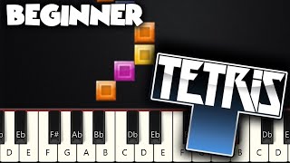 Tetris Theme Song  BEGINNER PIANO TUTORIAL  SHEET MUSIC by Betacustic [upl. by Frodina467]