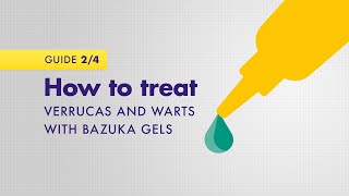 How to treat verrucas and warts with Bazuka gels [upl. by Gwenette]