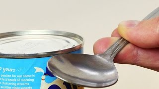 How to Open a Can in an Emergency  Life Hack [upl. by Ardisj]