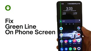 How To Fix Green Line On Phone Screen Android WORKING [upl. by Tala473]