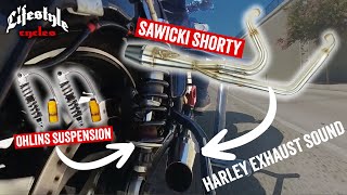 Harley Davidson Exhaust Sound Sawicki Exhaust [upl. by Atinuj]