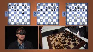 FULL VERSION Magnus Carlsen Blind amp Timed Chess Simul at the Sohn Conference in NYC [upl. by Rafaellle209]