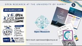 Surrey Open Research Culture Event 2024  University of Surrey [upl. by Elynad]