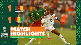 HIGHLIGHTS  Cameroon 🆚 Guinea TotalEnergiesAFCON2023  MD1 Group C [upl. by Melvyn]