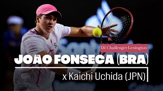 JOÃO FONSECA x Kaichi Uchida  ATP Challenger Lexington R1  Live comentários [upl. by Treat]