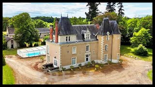 Restored 16th Century Château Centre Val De Loire France [upl. by Ellekram949]