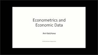 Econometrics and Economic Data [upl. by Atinrahs479]