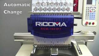 Control panel Ricoma Embroidery Machine by MetroEMBcom [upl. by Atihana]