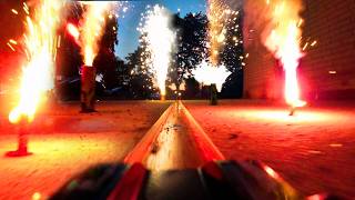 Explosive 4th of July Hot Wheels Track [upl. by Woodsum586]