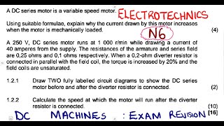 Electrotechnics N6 DC Machines Exam November 2023 mathszoneafricanmotives [upl. by Sanders]