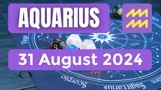 Aquarius horoscope  Aquarius Horoscope for Today 31 August 2024 [upl. by Eelarbed]