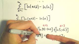 Telescoping Series Showing Divergence Using Partial Sums [upl. by Nakah]