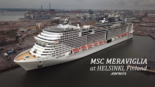 MSC Meraviglia at Helsinki Finland 4K [upl. by Aztinaj]