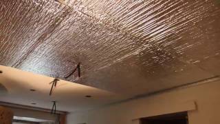 Installation dun plafond tendu rayonnant dans une salle de bain [upl. by Doowrehs]