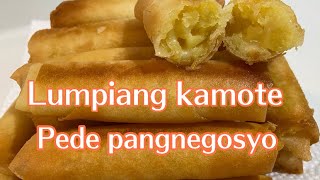 Lumpiang kamote with cheeserolled sweet potato with cheese kamote cheese turon [upl. by Yaj]