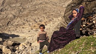 Nomads in the Mountain Firewood and Lunch [upl. by Edualcnaej]