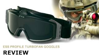 ESS PROFILE TURBOFAN GOGGLES REVIEW [upl. by Ressler]