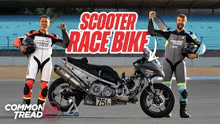 The Worst Race Bike Ever Yamaha TMAX 500 Scooter Track Build  Common Tread XP [upl. by Valleau215]