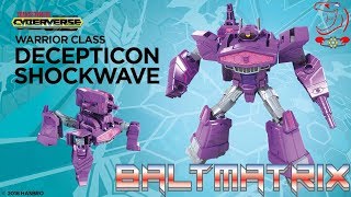 Transformers Cyberverse Warrior SHOCKWAVE Video Review [upl. by Blynn536]