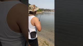 CAUGHT A BIG largemouthbass AT IRVINE LAKE 🎣😱 [upl. by Andriana]