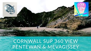 360 Video Exploring Cornwall by SUP Pentewan amp Mevagissey [upl. by Iredale433]