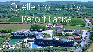 Quellenhof Luxury Resort Lazise  Lake Garda  Italy  4K Drone Video [upl. by Eddina]