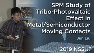 SPM Study of TriboPhotovaltaic Effect in MetalSemiconductor Moving Contacts  Jun Liu l 2019NSSUS [upl. by Alroi]