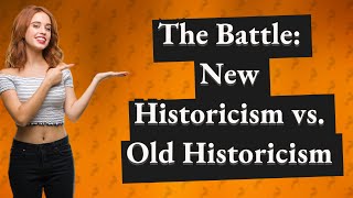 How Does New Historicism Differ from Old Historicism in Literary Theory [upl. by Watters659]