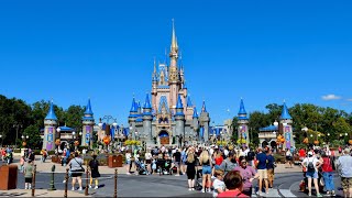 Magic Kingdom 2023 Fall Afternoon Walkthrough in 4K  Walt Disney World Orlando Florida October 2023 [upl. by Elleron]