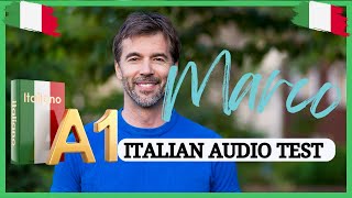 A1 Italian Listening Practice amp Solutions Marcos Life Learn Italian by Listening for Beginners [upl. by Nednal]