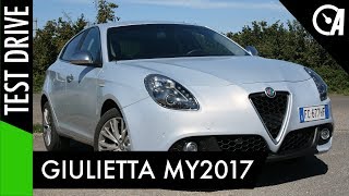 Alfa Romeo Giulietta 16 JTDM 120CV TCT  La prova del restyling 2017 VideoProva [upl. by Ahsykal467]