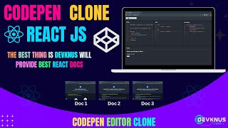 🚀🚀🚀 CodePen Clone with Reactjs  Codepen Editor  React Projects For Beginners [upl. by Darius329]