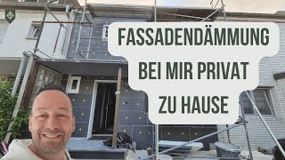 Wärmedämmung  WDVS Fassadendämmung privat bei mir zu Hause [upl. by Aiyn32]