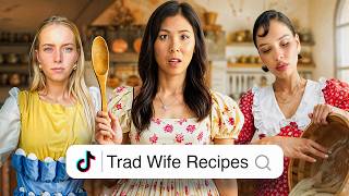 I Tested Controversial TRAD WIFE Recipes👩‍🍳 [upl. by Ynnahc]