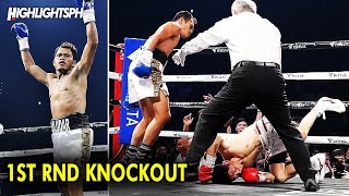 1ST ROUND KNOCKOUT  Froilan Saludar vs Keita Kurihara  HIGHLIGHTS [upl. by Aurlie309]