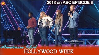 American Idol 2018 Hollywood Week Round 2 Group 2 quotThe Gurope groupquot [upl. by Longerich]